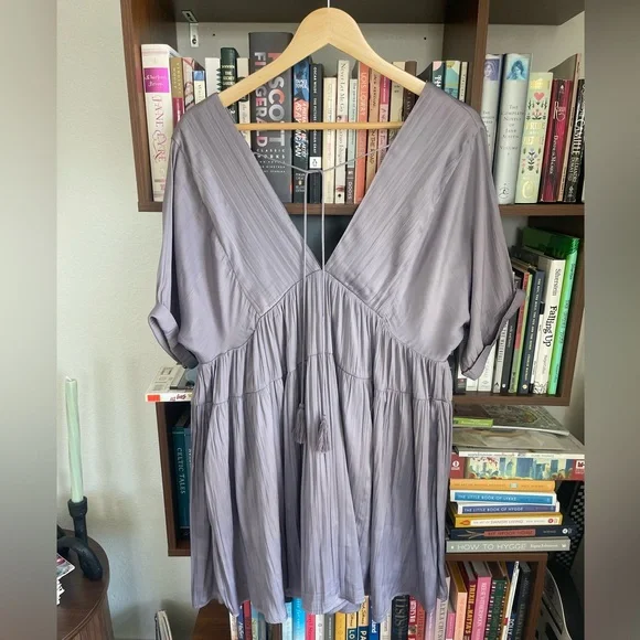 Free People Dusty Lavender Flowy Tunic Dress Size Small - Picture 2 of 5